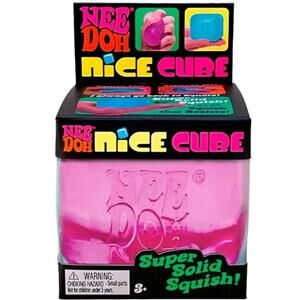 🔥Nee Doh Nice Cube - Super Solid Squish! (Pink) BNWT🔥